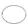 Sterling Silver Diamond-cut 4mm Bangle and 3mm Hoop Earring Set