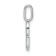 14K White Gold Diamond Letter G Initial Pendant