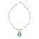 Barse Jewelry Blue Composite Turquoise With Multi-Gemstone Gold Tone
Concho Necklace