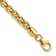 14k Yellow Gold Polished 3D 4mm Fancy Link Bracelet