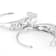 Romantic CZ Heart J-Hoop Earrings In Sterling Silver