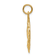 14k Yellow Gold Praying Hands Pendant