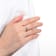 Emerald 14K Rose Gold Over Sterling Silver Marquise Solitaire Open
Design Ring, 0.25ct