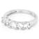 Lab-Created White Sapphire Band Ring In Sterling Silver 1.40ctw