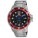 Seapro Men's Colossal Black Dial, Red Bezel, Stainless Steel Watch