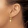 14K Yellow Gold Palm Tree Dangle Earrings