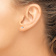 Rhodium Over 14k White Gold Polished 3mm Ball Stud Earrings