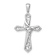 Rhodium Over 14k White Gold Diamond Cross Pendant
