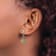 Sterling Silver with 14K Gold Flash Plated Peridot Earrings