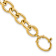 14k Yellow Gold 11mm Polished Fancy Oval Link Bracelet
