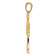 14k Yellow Gold Polished and Textured Armenian Cross Pendant