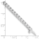 14K White Gold Lab Grown Diamond VS/SI GH, Tennis Bracelet