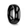 RAVEN Domed Black Tungsten Wedding Band 7mm