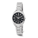 Ladies Charles Hubert Stainless Steel Black Dial Watch