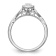 Rhodium Over 14K White Gold Lab Grown Diamond Complete Engagement Ring 0.204ctw