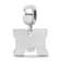 Sterling Silver Rhodium-plated LogoArt Montana State University Small
Dangle Bead