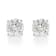 Certified White Lab-Grown Diamond H-I SI 14k White Gold Stud Earrings 1.50ctw