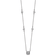 Rhodium Over Sterling Silver Polished Fancy Cubic Zirconia Station With
2 Inch Extension Necklace