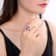 Concave Cut Oval Amethyst with White Topaz Accents Sterling Silver Ring, 8.26ctw