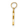 14k Yellow Gold Polished Block Letter R Initial Pendant