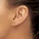 14K Two-tone Gold 5mm Diamond-Cut Heart Stud Earrings