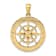 10K Yellow Gold Nautical Compass Charm