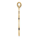 14k Yellow Gold Polished Solid Chai Symbol Pendant