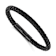 Stainless Steel Polished Black Ion Plated Black Leather 8.25-inch Bracelet