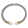 Sterling Silver with 14K Gold Over Sterling Silver Oxidized Freshwater
Cultured Pearl/Diamond Cuff