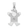 Rhodium Over 14k White Gold Diamond Kid Pendant