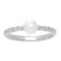 5-5.5mm Round White Freshwater Pearl with 0.14ctw White Sapphire
Sterling Silver Ring
