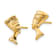 14K Yellow Gold Nefertiti Post Earrings