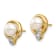 14K Yellow Gold 5-6mm White Button Freshwater Cultured Pearl 0.02ct
Diamond Post Earrings