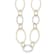 14K Two-Tone Oval Links 24-inch Necklace