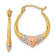 14k Yellow Gold and 14k Rose Gold with Rhodium Over 14k Yellow Gold
13/16" Satin Hoop Earrings