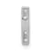 Rhodium Over 14K White Gold Diamond Letter I Initial Charm