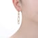 Cascading Chain Drop Earrings In 14K Gold Over Brass