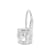 White Cubic Zirconia 14k White Gold Earrings With Velvet Gift Box 2.00ctw