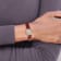 Ladies Charles Hubert Leather Band White Dial Retro 24mm Watch
