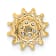 14K Yellow Gold Lab Grown Diamond SI1/SI2, G H I, Cluster Chain Slide
Pendant 0.28ctw