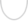 White Cubic Zirconia Platinum Over Sterling Silver Tennis Necklace 21.74ctw