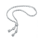 Rhodium Plated over Sterling Silver with Clear Cubic Zirconia Accent
Tongue Buckle Necklace