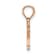 14k Rose Gold Polished Block Letter Y Initial Pendant