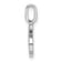 Rhodium Over 14k White Gold Diamond Number 6 Pendant