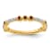 14K Yellow Gold Stackable Expressions Lab Created Ruby and Diamond Ring 0.18ctw