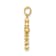10k Yellow Gold Polished 0.10 ctw Diamond Cross Pendant