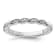 14K White Gold Stackable Expressions Diamond Twist Ring 0.04ctw