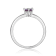Oval Blue Sapphire Sterling Silver Solitaire Ring, 1.00ct