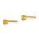 14k Yellow Gold Children's 3mm Citrine Simulant Stud Earrings