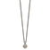 Sterling Silver Antiqued with 14K Accent Diamond Necklace